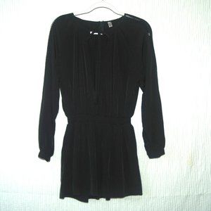 Hanyatianshi Long Sleeve Lace Short Romper Jumpsuit Size Medium